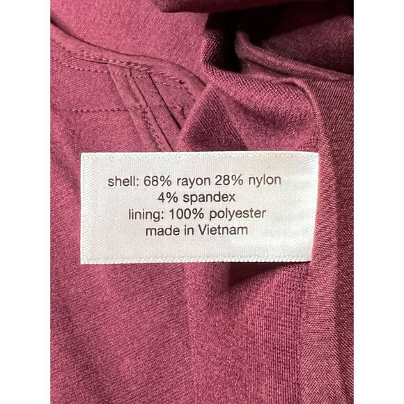 Lane Bryant burgundy red one button suit blazer size 24W NWT - Picture 14 of 16